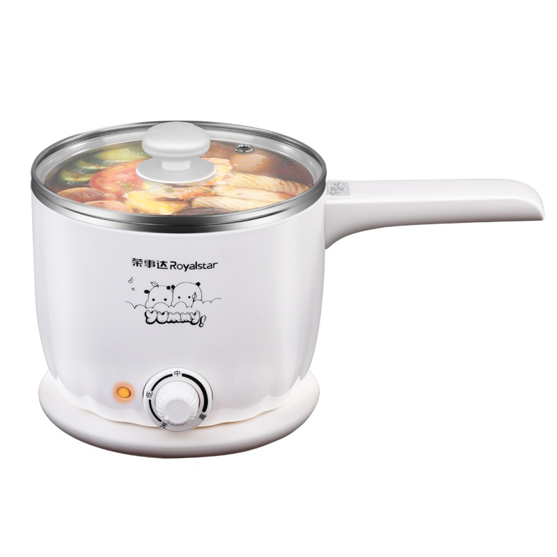 荣事达(Royalstar)电煮锅RHG-MN1206C多功能电热锅学生宿舍煮面锅电火锅1.2L迷你电煮锅