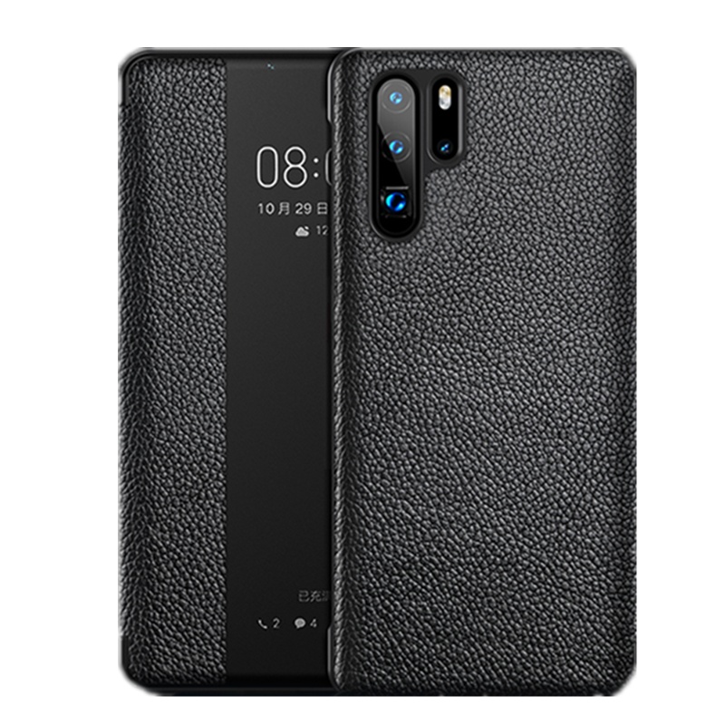 【送钢化膜】高铭宣 华为mate20x手机壳mate30pro5g保护套真皮头层牛皮p30/p20翻盖式皮套防摔高档限量