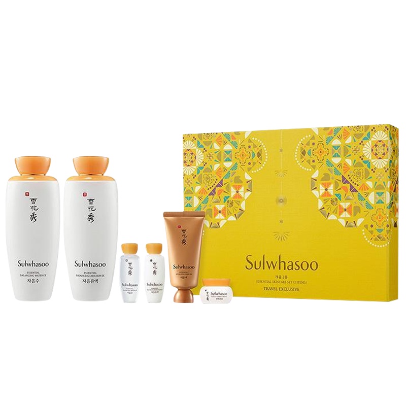 [送礼优选]雪花秀(Sulwhasoo)水乳两件套盒 滋盈肌本润颜水乳护肤套装 滋润营养保湿补水去黄控油