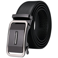 第九城（V.NINE） 男士皮带头层牛皮自动扣商务休闲裤带简约中青年腰带礼盒装