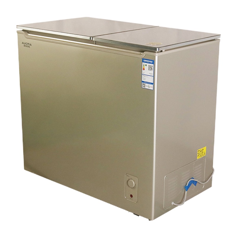 Aucma/澳柯玛BCD-216CGX家用小型双温冰柜铜管双门冷冻冷藏冷柜