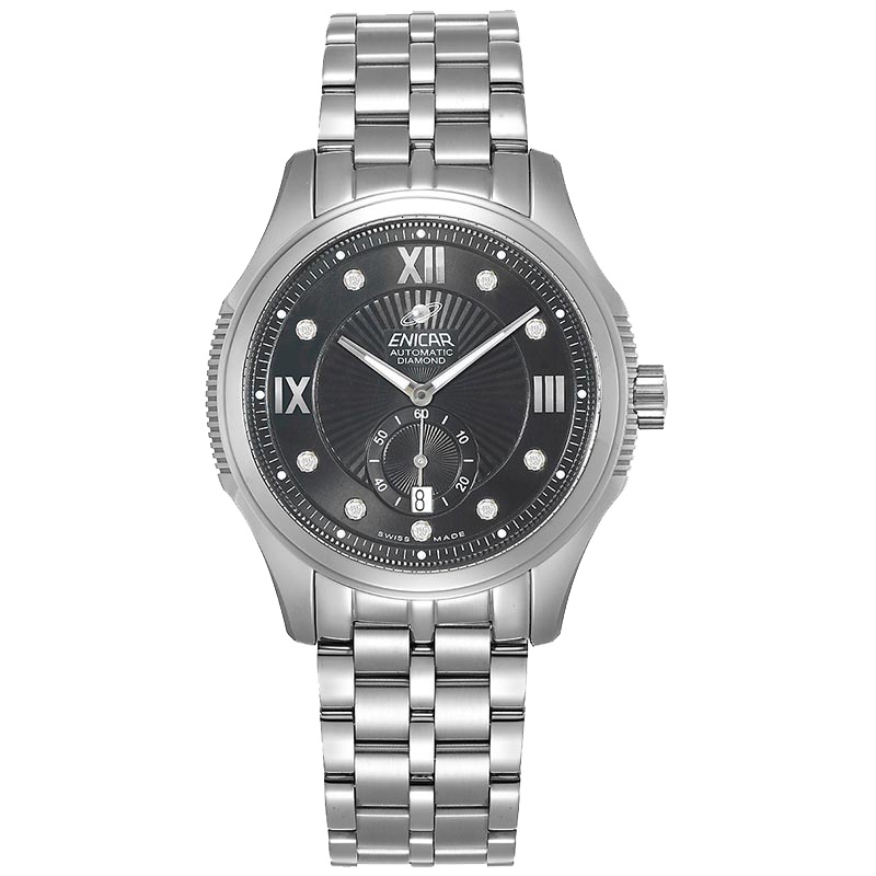 英纳格(ENICAR)英雄系列时尚简约休闲商务钢带自动机械男士手表3160/50/331aB