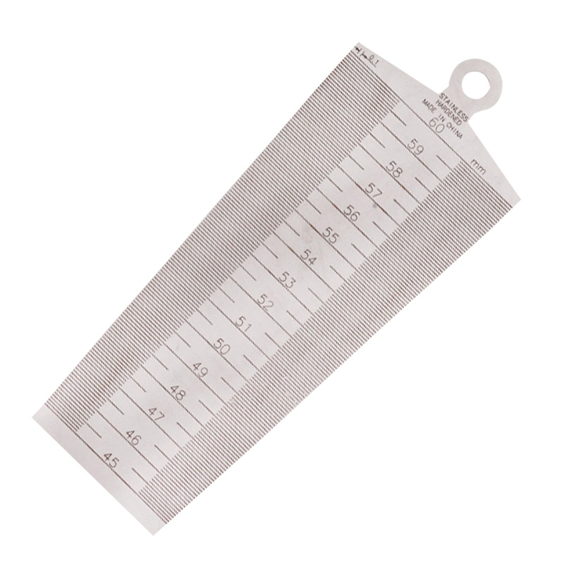 海斯迪克 gnjz-300 楔形塞尺 不锈铁内径尺 高精度CR不锈钢间隙尺 孔径尺 锥度尺 30-45双面有刻度公英制