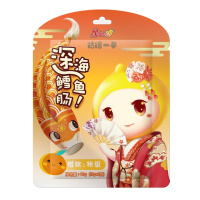 果仙多维V 深海鳕鱼肠儿童零食鱼肠肉肠儿童香肠咕噜一参鳕鱼肠橙味90g