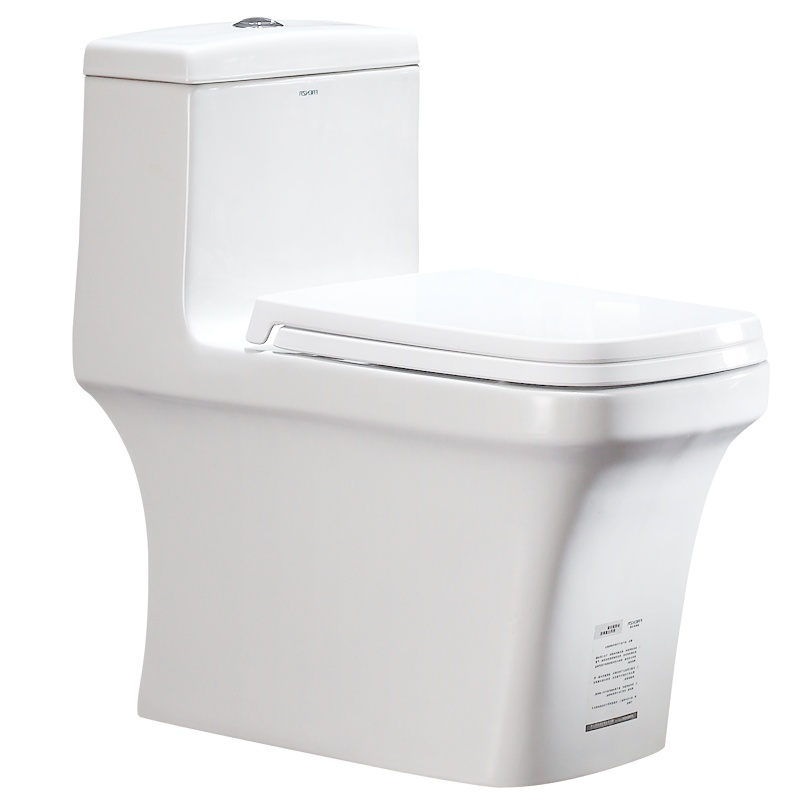 法恩莎卫浴家用马桶卫生间抽水坐便器方形节水虹吸式座便器FB1697