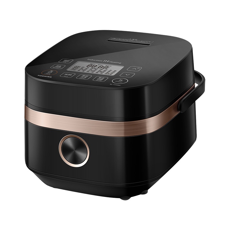 东芝(TOSHIBA)电饭煲日本进口备长炭鲜饭煲3MM高蓄热内胆智能定时家用4L大容量IH加热电饭锅RC-15SMC