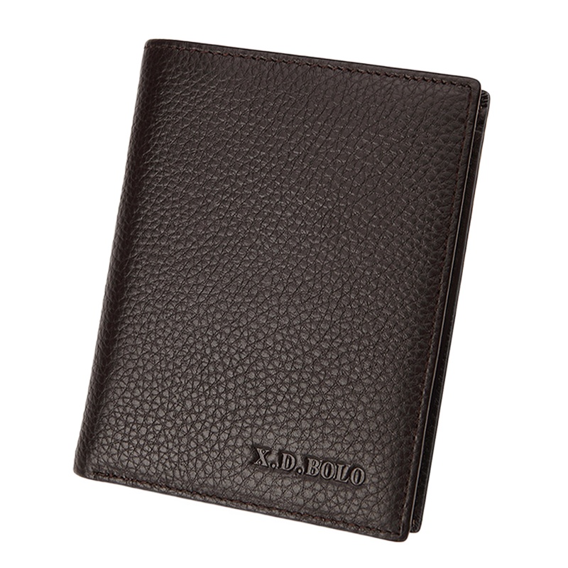 现代保罗(X.D.BOLO)2020新款男士真皮钱包头层牛皮短款钱包钱夹 男