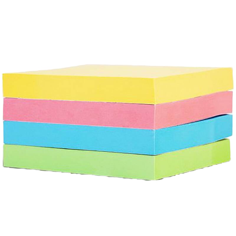 【精选】得力 7737 绿色记事贴便签纸便利贴 76ｘ76mm 12本/包（1包价格）【XC】