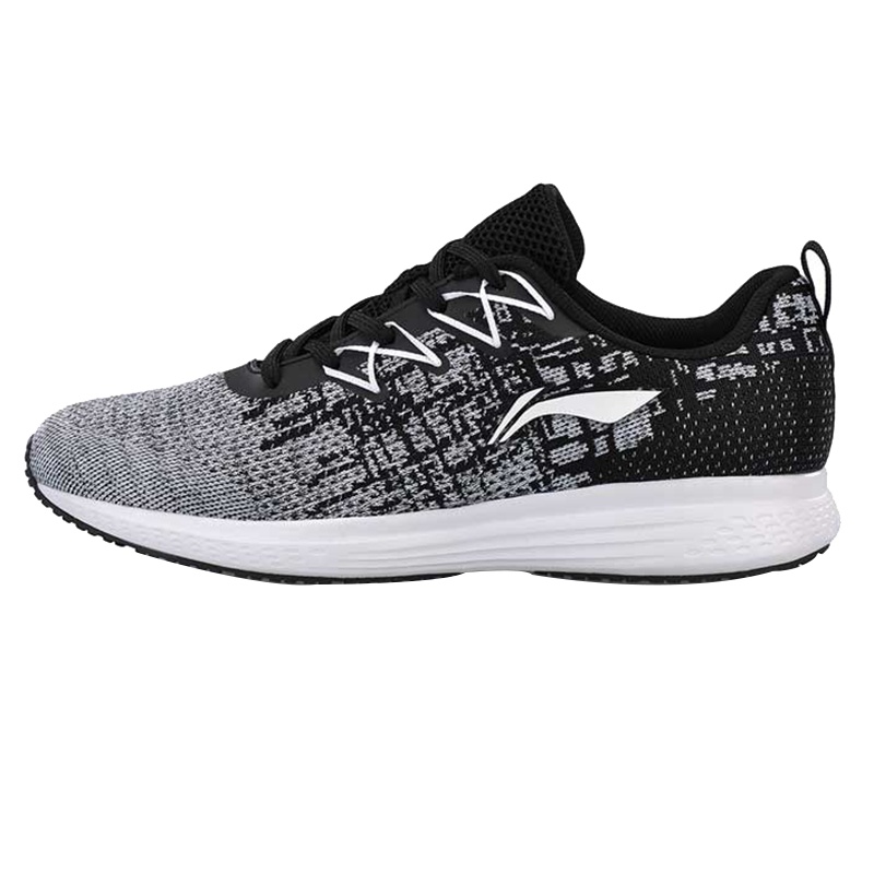 李宁 新款 减震透气轻便耐磨一体织男士低帮运动鞋