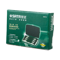 世达(SATA) 09314 7件一字、十字微型螺丝批组套