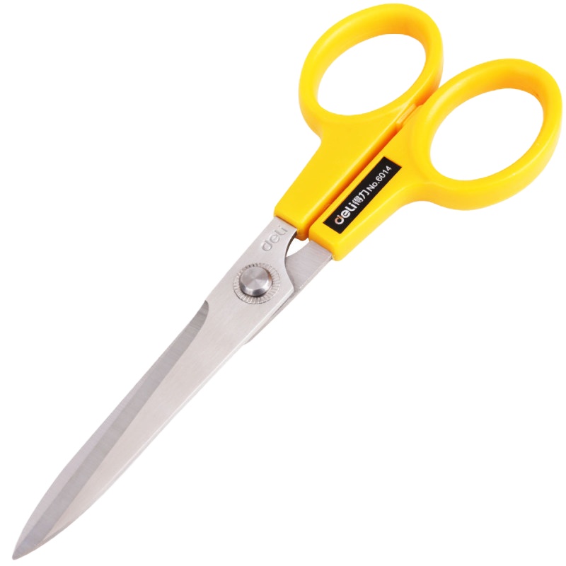 得力办公剪刀大中小号家用裁缝剪子剪刀剪纸刀学生手工小剪刀 6014大号