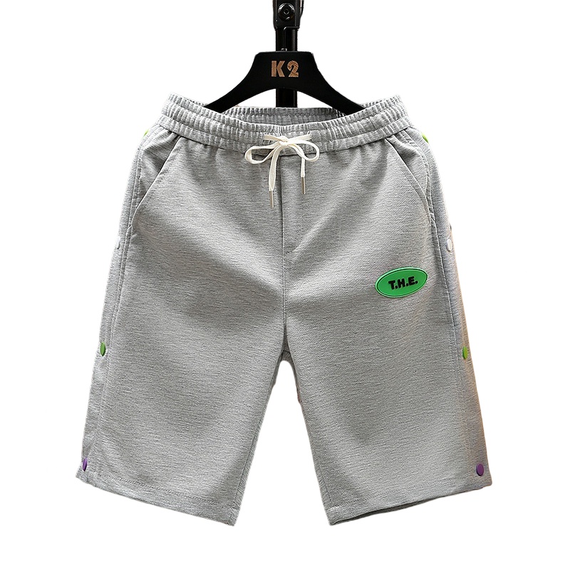 茜靓CHYLLIRN短裤男士潮流宽松夏季薄款外穿港风中裤百搭篮球运动休闲五分裤子