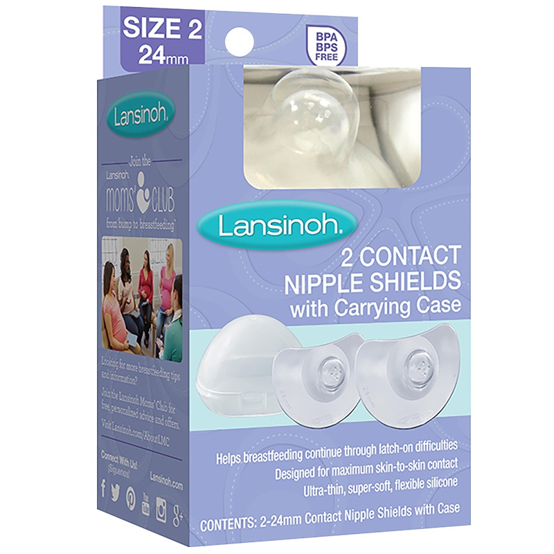 兰思诺( Lansinoh)701716 亲柔触感乳头保护罩 24mm