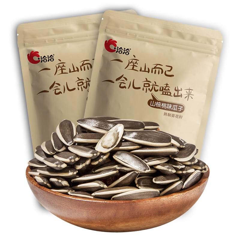 洽洽瓜子山核桃味恰恰葵花籽坚果炒货休闲零食小吃500g*2袋(大包装)