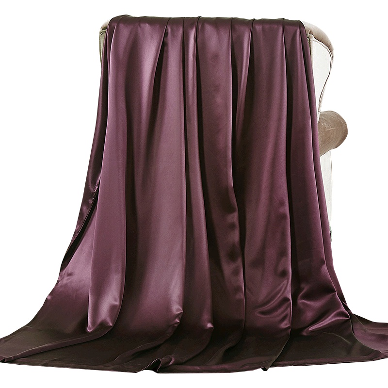 丝煌纯色真丝被套单件100%桑蚕丝双面25姆米重磅整幅丝绸被罩定做