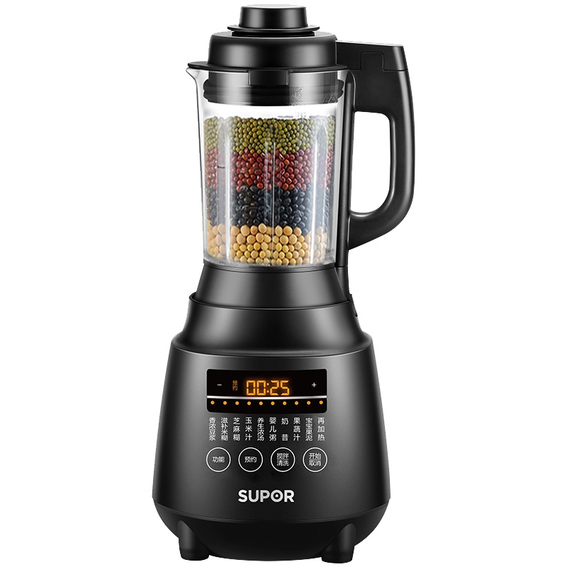 苏泊尔（SUPOR）破壁料理机新款家用多功能智能预约显示功能自动清洗加热榨汁辅食豆浆绞肉机搅拌机 SP502