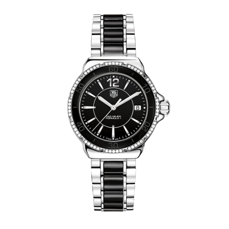 泰格豪雅(TAG Heuer)瑞士手表 F1系列石英女士手表WAH1212.BA0859