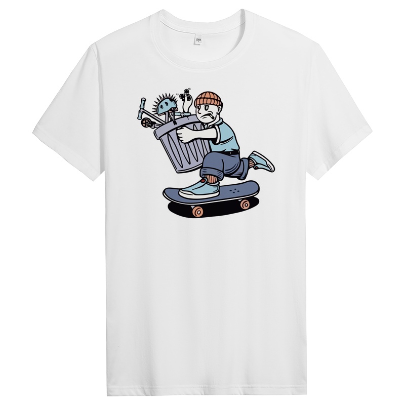 男短袖夏季纯棉T恤青年潮牌上衣服修身半袖 DT10273