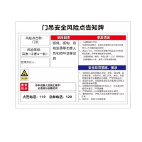 航亮铁路车务系统门吊安全风险点告知牌