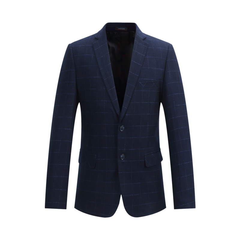 Artsdon/阿仕顿西服春款商务休闲西服男士单西外套青年格子小西服上衣便服