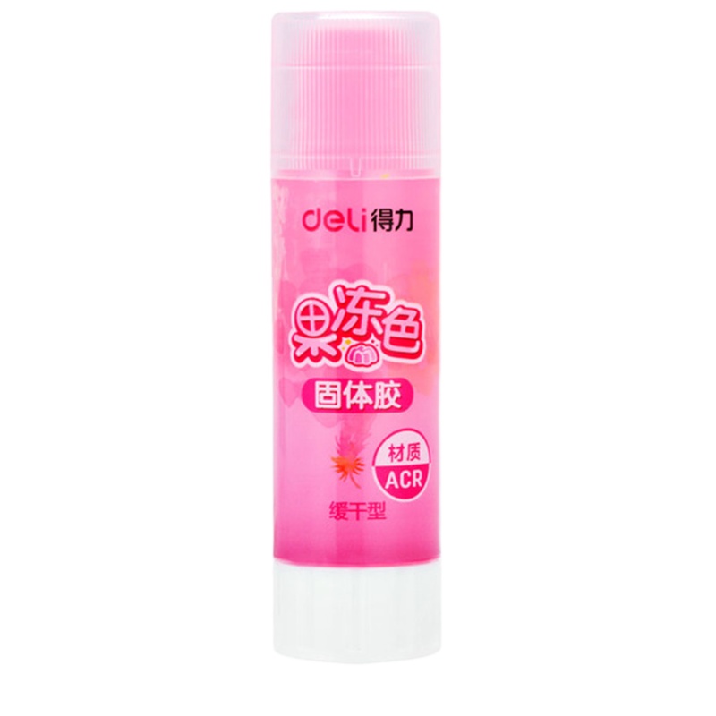 得力9627果冻色固体胶(混)15g/支