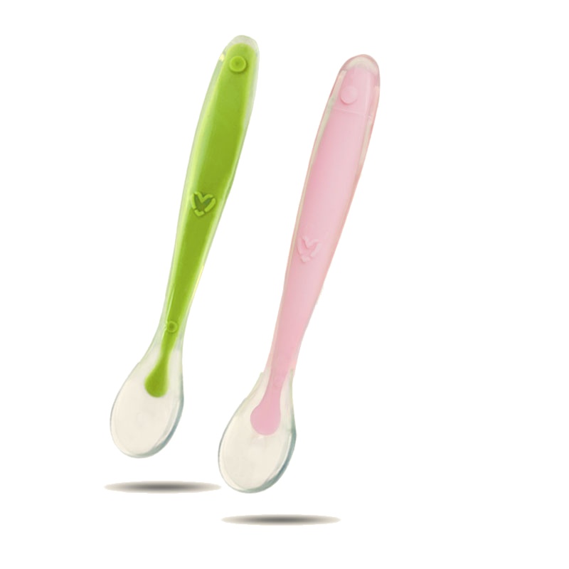 【凯艳家】婴儿勺子宝宝硅胶软勺餐具小勺子软头新生儿喂水软勺儿童辅食碗勺