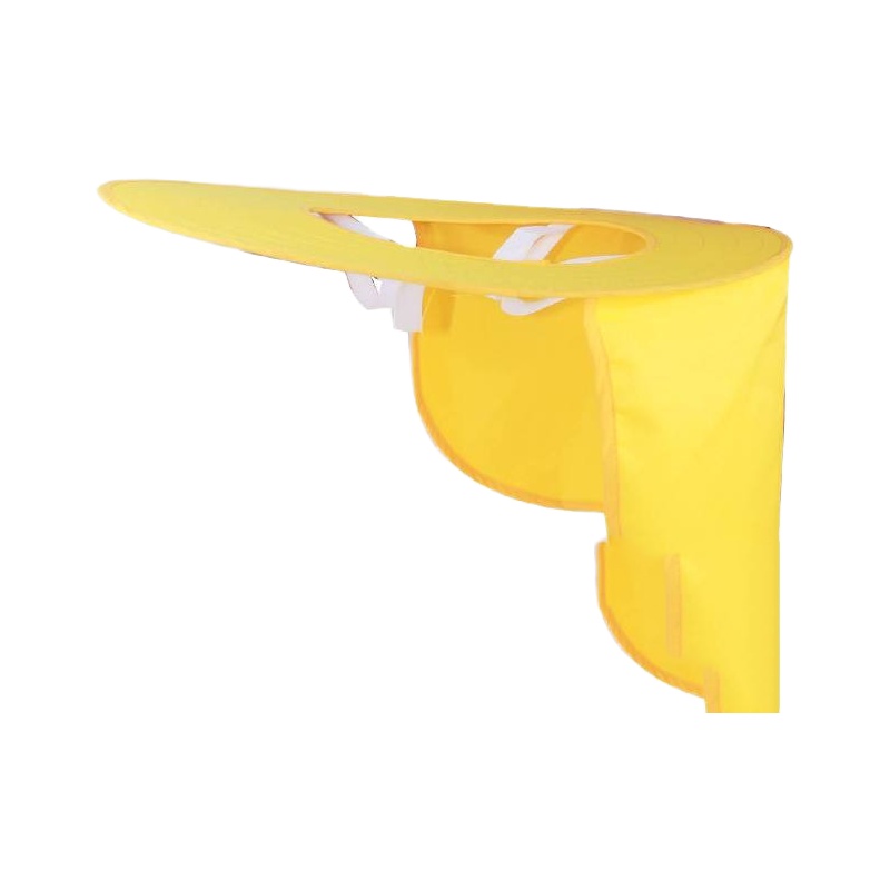 工地防晒帽子遮太阳头盔上的遮脸防紫外线男女夏天透气罩套