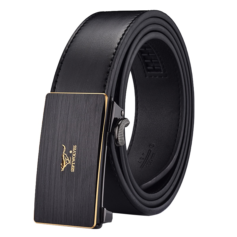 七匹狼(SEPTWOLVES)男士皮带 自动扣牛皮休闲商务男裤带中青年腰带 送礼精选