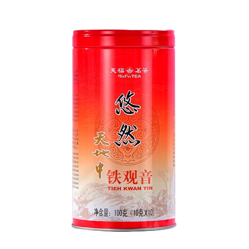 天福茗茶 铁观音茶叶 特级悠然 2019年春茶清香型乌龙茶