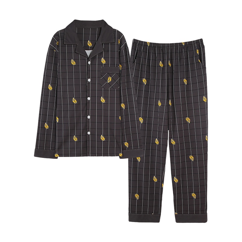 猫人情侣睡衣女秋季长袖可爱休闲大码男女士家居服春秋套装