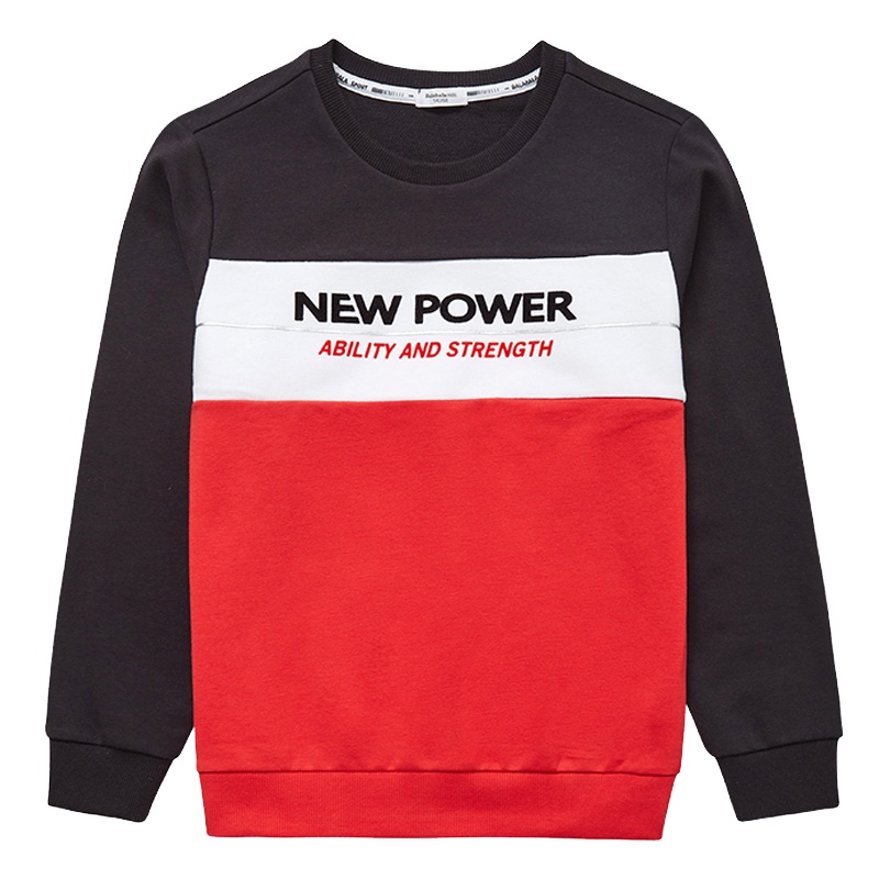 [门店发货]巴拉巴拉儿童上衣 春秋男大童经典圆领卫衣男打底