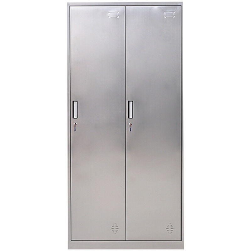鑫金虎 不锈钢更衣柜宿舍游馆更衣室员工换衣储物柜碗柜多门存包柜挂衣柜两门更衣柜