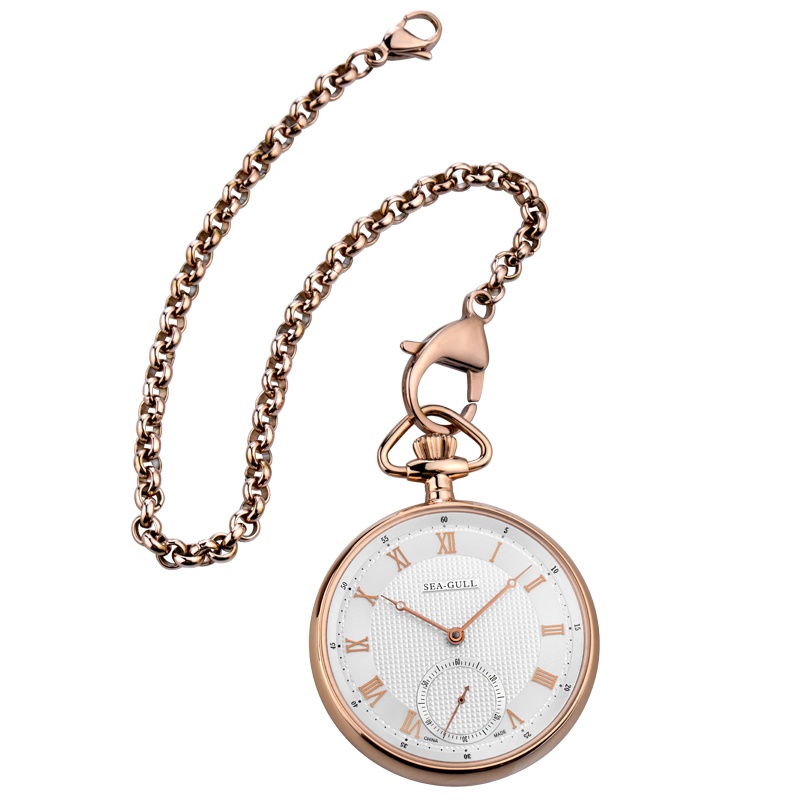 海鸥表(SEAGULL)海鸥手表男士复古休闲 手动机械表 男表大表盘透底怀表M3600SG 怀表
