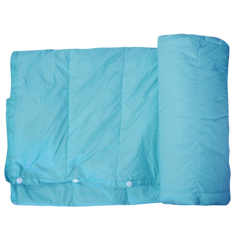 苏宁极物 多功能双色便携羽绒盖被春季秋冬办公室家用保暖被子午睡单人