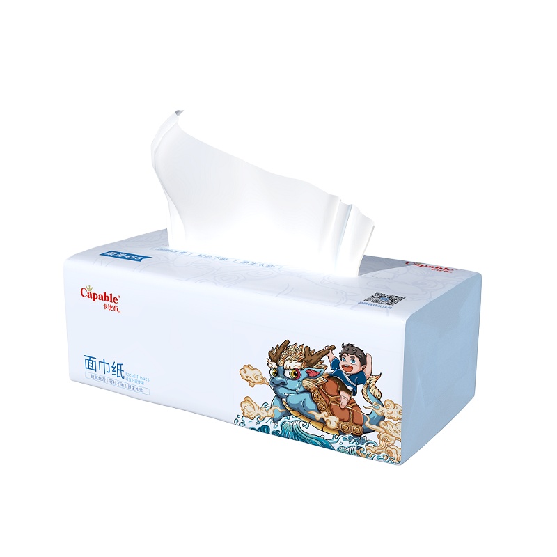 (贵州贵阳办公区苏宁易购门店线下自提)卡比布456张抽纸3包/提母婴级纸巾轻柔可湿水(dd)