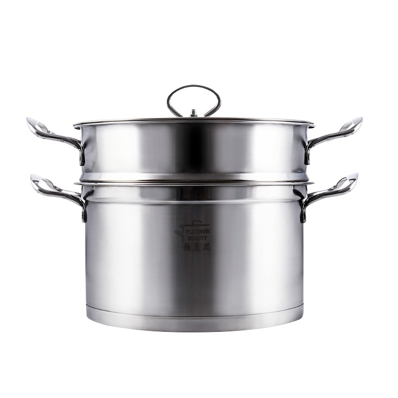 铂美思PLATINUM BEAUTY蒸锅不锈双层蒸锅单篦蒸锅复底家居厨具锅具 美居系列