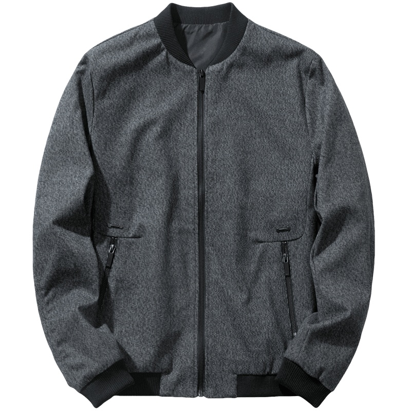 千纸鹤男装棒球领夹克秋季休闲外套男士飞行jacket潮30185