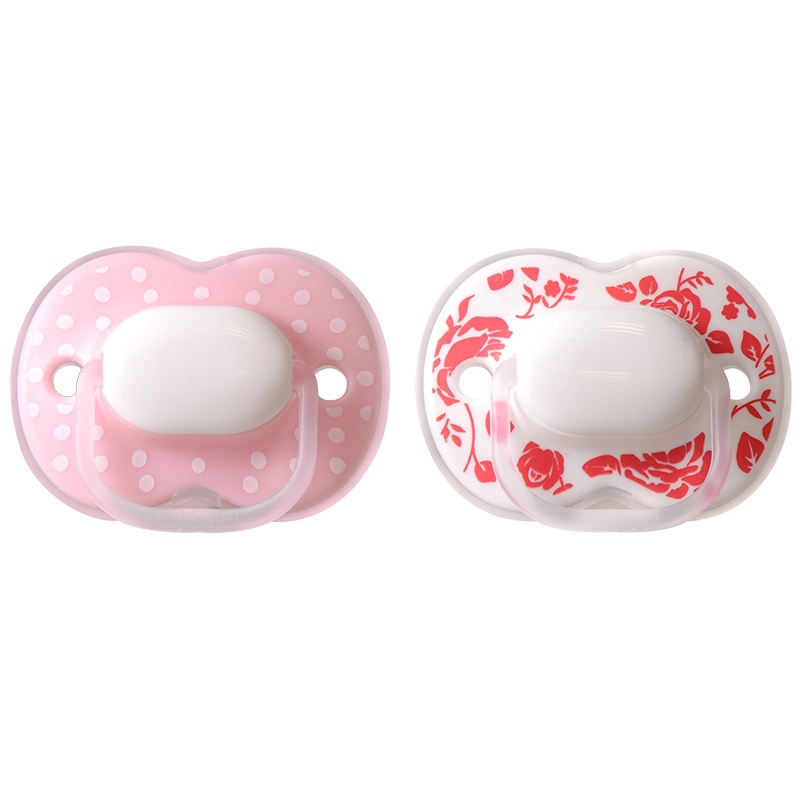 汤美星小伦敦限量版安抚奶嘴 6-18个月 2个装 粉色