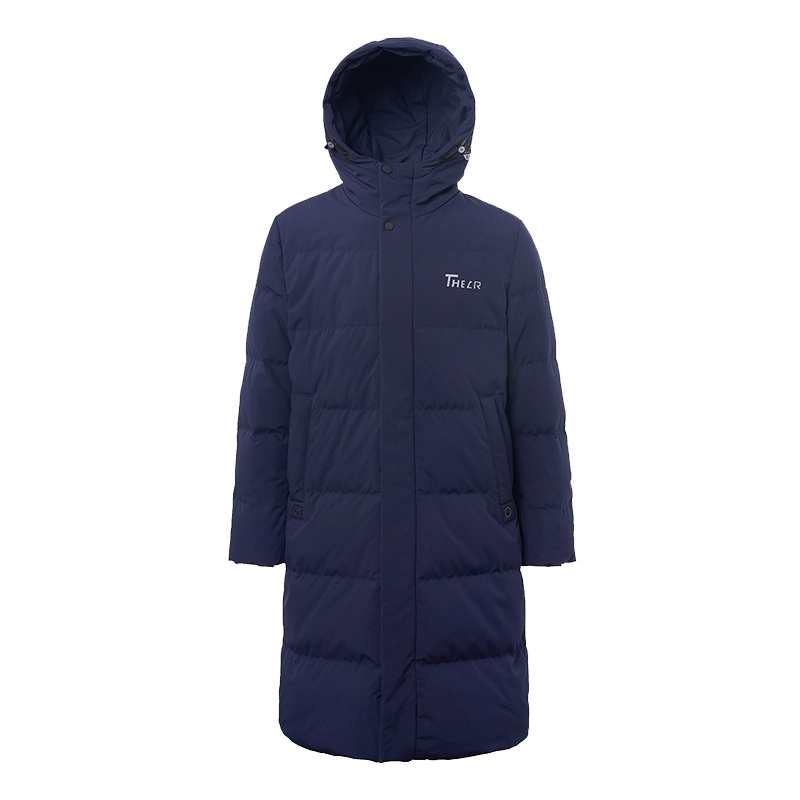 千仞岗男士羽绒服男中长款新款长过膝连帽韩版加厚帅气