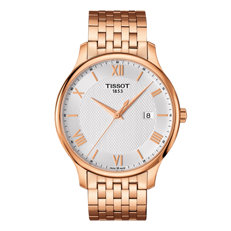 天梭手表 俊雅系列 日历时尚简约男士石英表