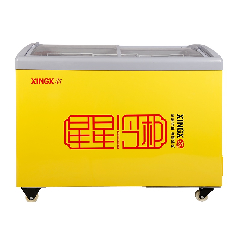 星星(XINGX)SD/SC-366YE 308升 冰柜商用冷藏展示柜雪糕柜饮料柜冷藏冷冻转换卧式展示柜 雪糕柜大容量
