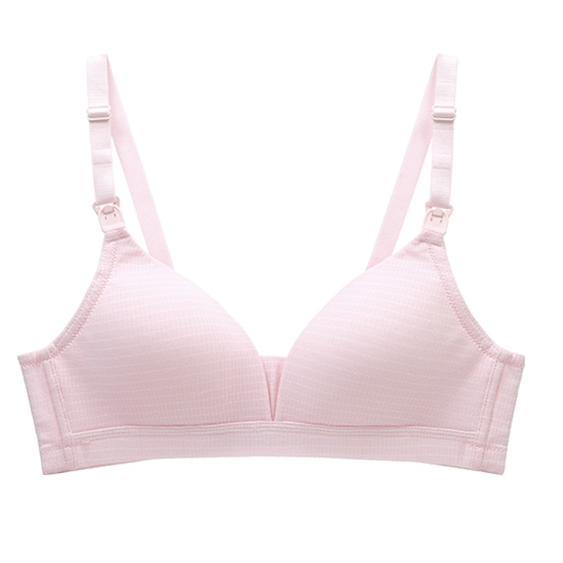 都市丽人简约亲肤舒适可开肩扣双肩带U型无钢圈哺乳文胸女士胸罩内衣1B9C00