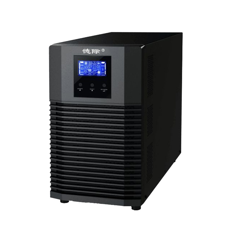 德际 UPS不间断电源D10KL 10KVA 8000W自动开关机外接电池组192V