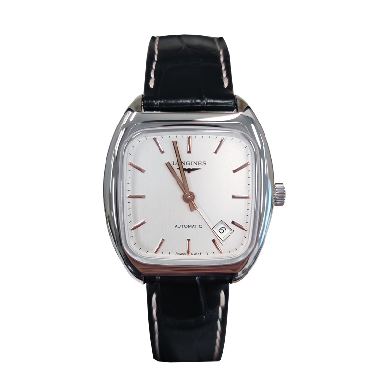 【预售款】浪琴(Longines)瑞士手表 自动机械表男L2.310.4.72.3 方形腕表
