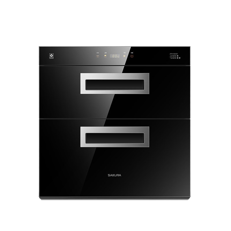 樱花(Sakura)嵌入式120摄氏度 高温消毒柜 臭氧紫外线二星级 易清洗100升消毒柜ZTD100-C01