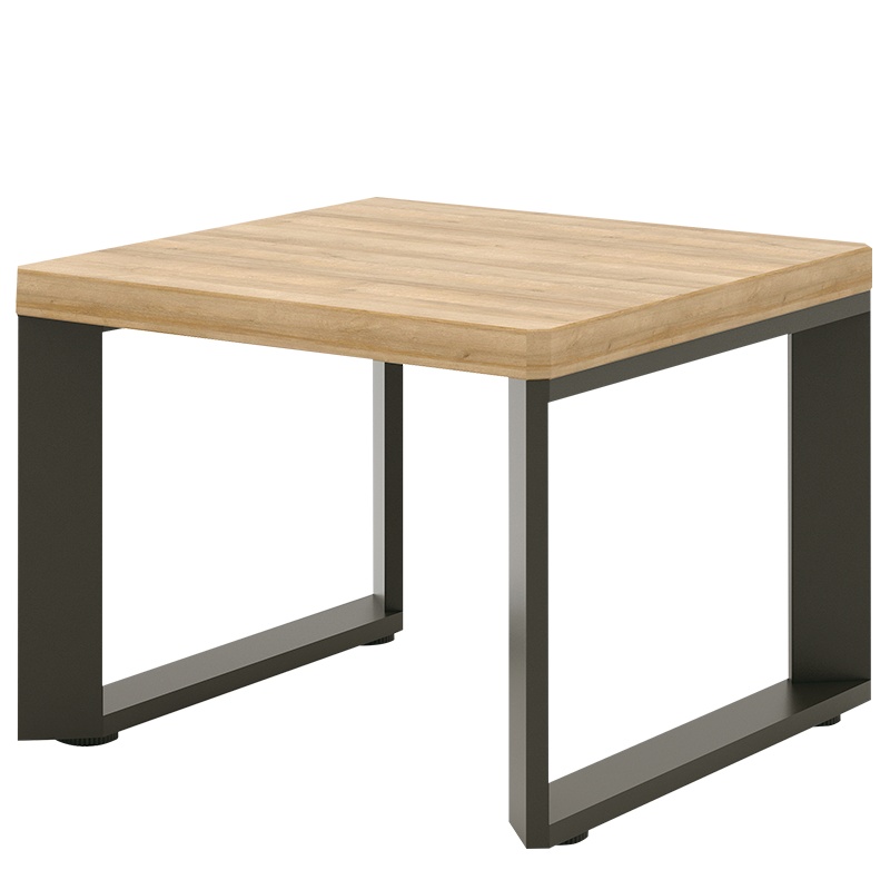 [藏书阁] 金属架办公茶几 方茶几简约款