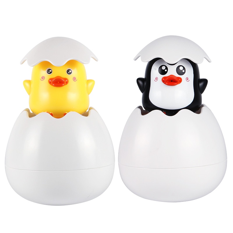 哈比天才 抖音同款儿童浴室洒水小企鹅宝宝洗澡玩具会下雨的云朵戏水玩具