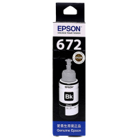 爱普生T6721原装墨水适用L360/L310/1300/L380/405 墨仓式打印机墨水T672-6724整套墨水