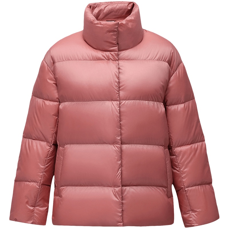 李宁短款短羽绒服女士新款运动时尚系列女装立领冬季运动服