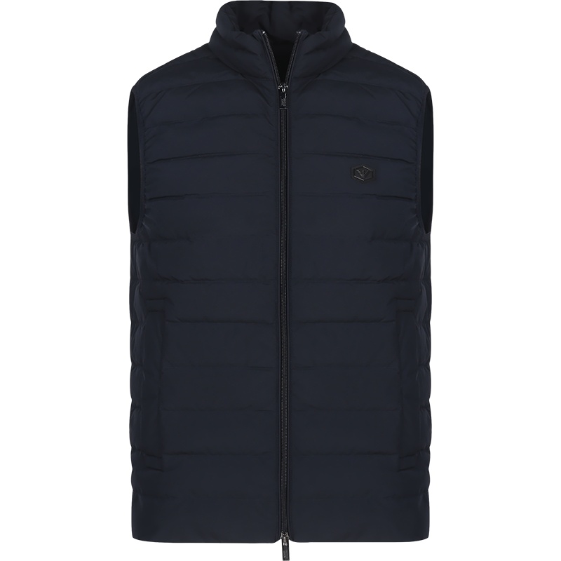 EMPORIO ARMANI 阿玛尼 男士 聚酯纤维鸭绒羽绒马甲8N1BQ1 1NLRZ